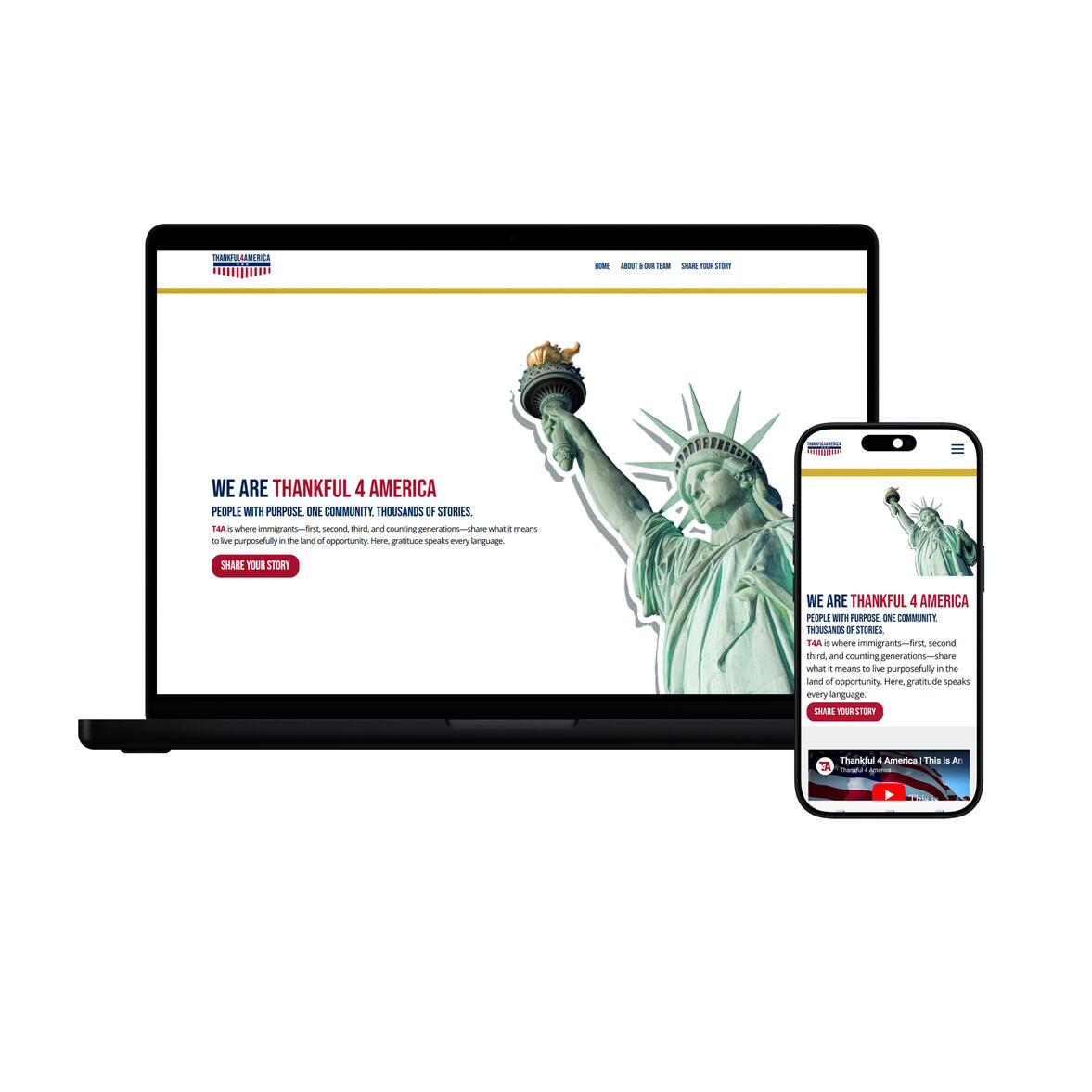 Thankful 4 America Website